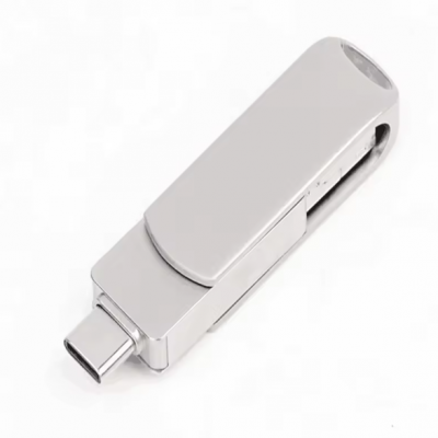 Factory Wholesale 3 IN 1 OTG USB Flash Drive 16GB 32GB Metal Pendrive Flash Drive 64GB OEM TYPE C USB Stick 3.0 128GB Pendrive